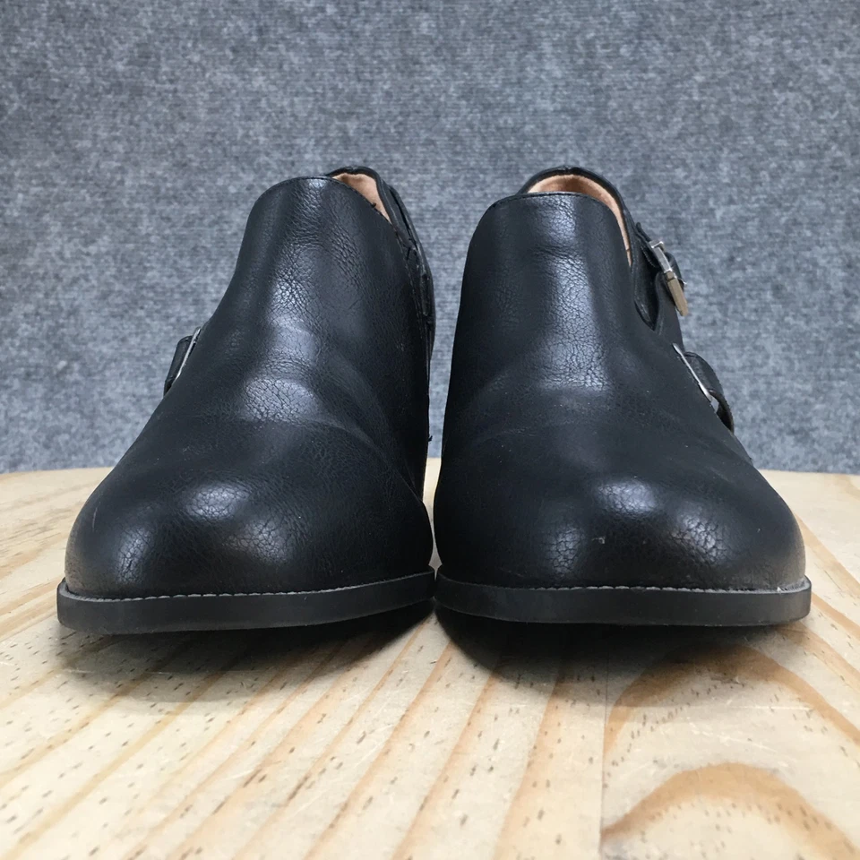 LifeStride Botas Mujer 10 M Negras Jenson Botines Cuero Tacones Hebilla Foto 3 de 4