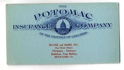 Potomac Insurance Co. Blotter BUYER & IIAMS Real Estate Bethlehem Pennsylvania