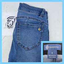 Democracy "Ab"solution Jeans Women's Size 4 Blue Wash Skinny Fit "Ab" Solution