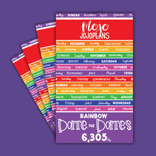 Neu! Mojo Jojo Pläne RAINBOW DATE THE DATES Stickerbuch 45 Seiten