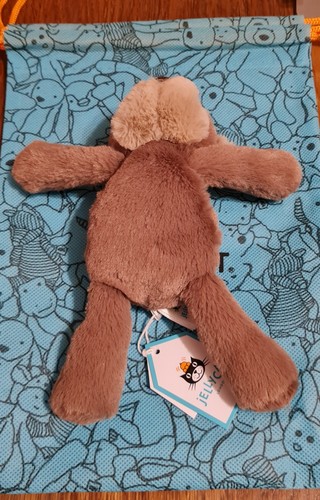 Jellycat Tiny Smudge Monkey (nicht mehr produziert) ~ Brandneu mit Etikett & Staubbeutel! - Bild 3 von 4