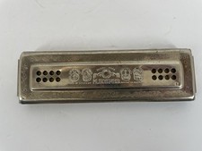 Vintage M. Hohner Echo Harmonica Tremolo Bell Metal Reeds Made in Germany