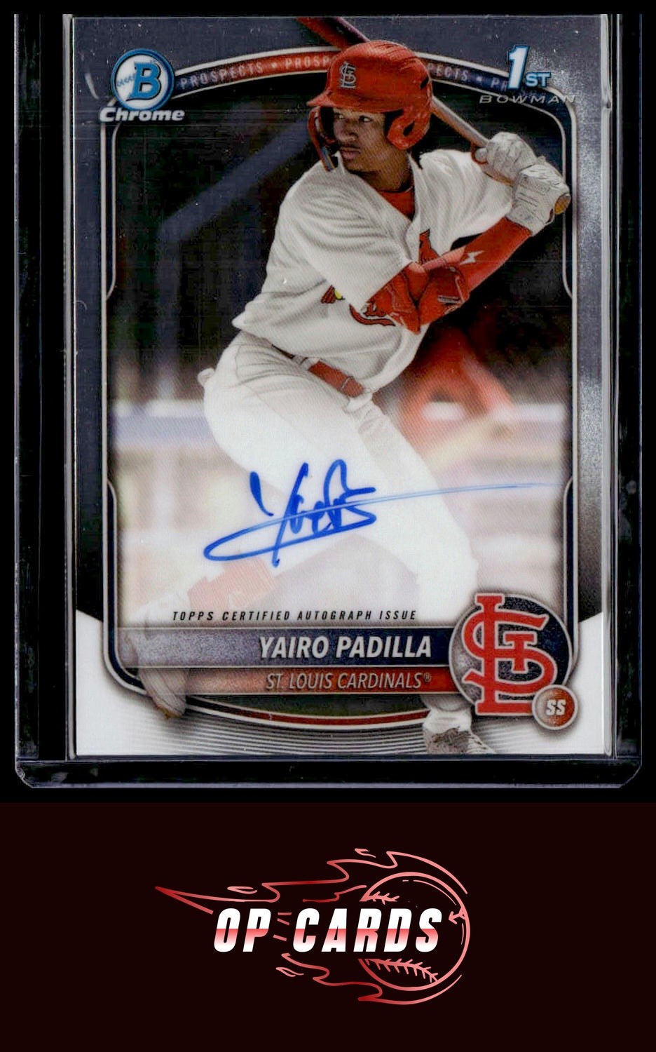 Yairo Padilla 2025 Bowman Chrome #CPA-YP Prospect Autographs , Free Shipping