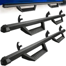 For 07-21 Toyota Tundra Double Cab 4" Side Step Running Board Drop Step Nerf Bar