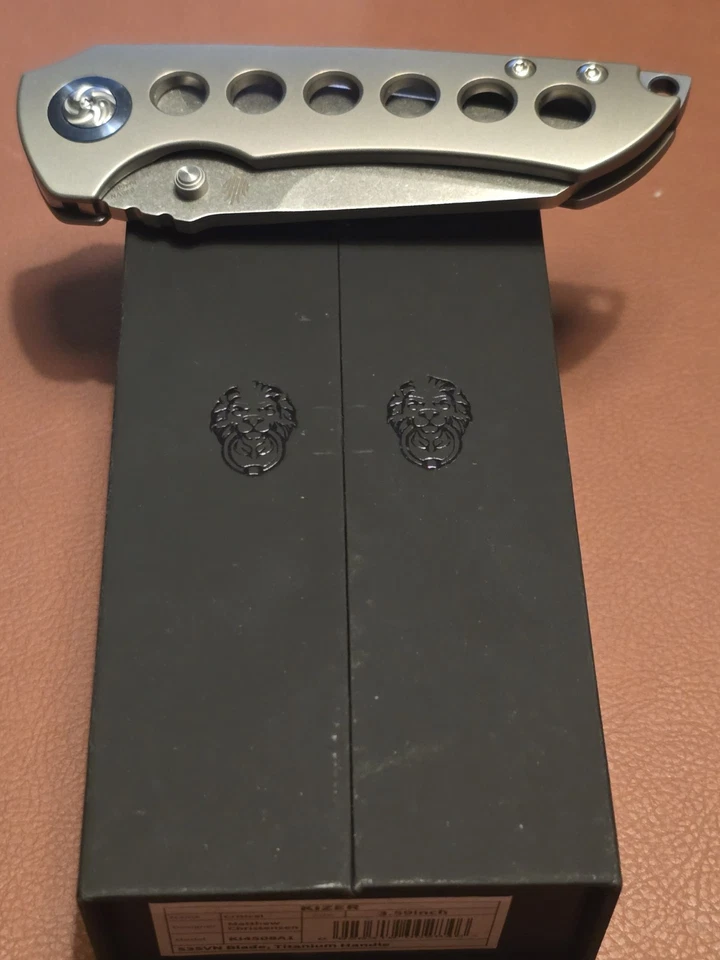 Редкий товар! Флиппер Kizer Critical Ki4508 Matthew Christensen s35vn сталь снят с производства - Изображение 4 из 4