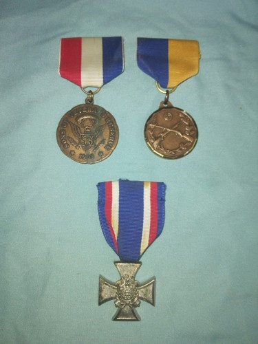 Lot Of 3 Sons Of Union Veterans Vintage Medals SUV Civil War USA Italy Free S&H