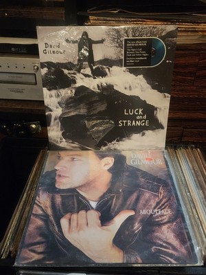 David Gilmour (Pink Floyd) 2 Vinyl Record Lot Luck And Strange, About Face.