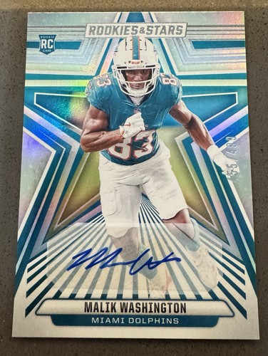 2024 Rookies & Stars Malik Washington Rookie Signatures RC Auto #455/499 - Picture 1 of 2