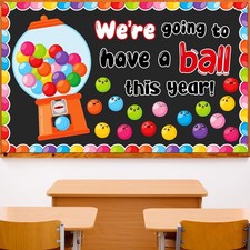 Back to School Gumball Bulletin Board Decor, Classroom Welcome