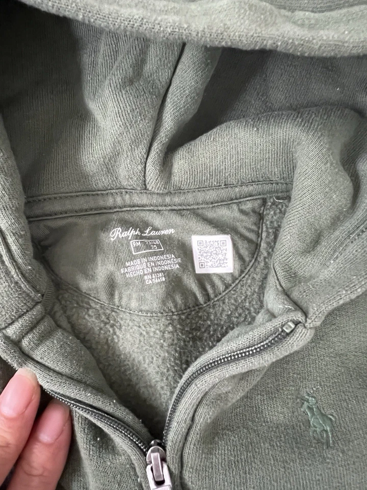 Ralph Lauren Bebé Niños Niñas Verde Sudadera con Capucha Jogger Pantalones de Sudadera Conjunto Talla 9M Foto 2 de 2