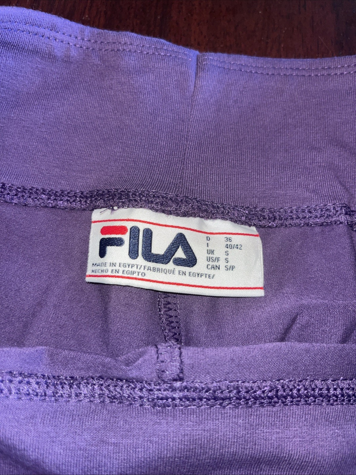Leggings donna Fila piccolo viola uva gotica