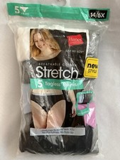 NEW Hanes Just My Size Women's Stretch Cotton Bikini Underwear 5-Pack Size 6XL