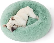 Calming Dog Bed Medium Dogs Donut Washable Medium Pet Bed 30 inches Anti-Slip