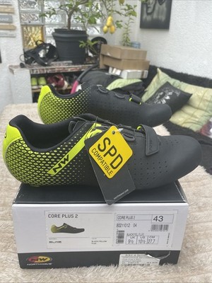 Northwave Rennradschuhe Core P Core Plus 2 Größe 43 Schwarz-neongelb