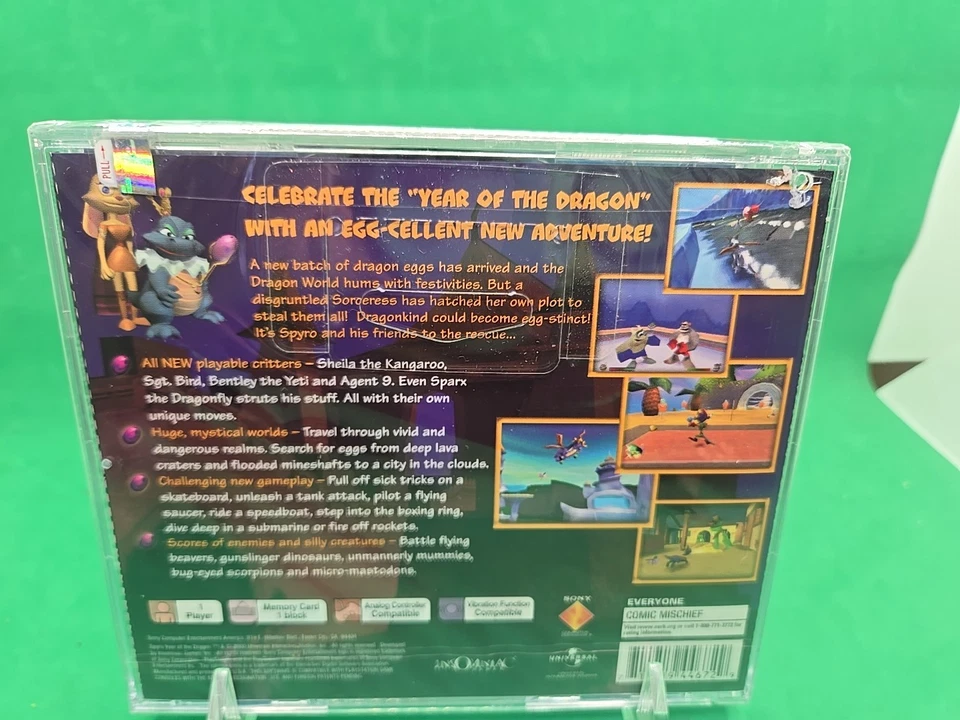 NUEVO Sellado de Fábrica Spyro: Año del Dragón PlayStation 1 PS1 Holográfico Foto 4 de 4