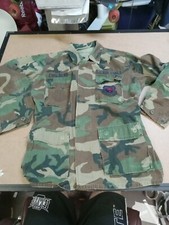 U.S. Air Force Camo Field Jacket 32- 37" Chest Jacket Small Removable Patches