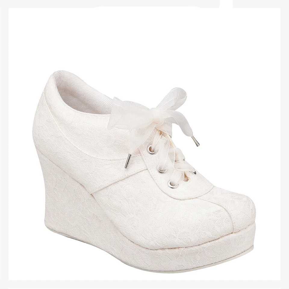 Zapatos de mujer Grezzo modelo 2000 plataforma cuña moda novia y gala Foto 2 de 4