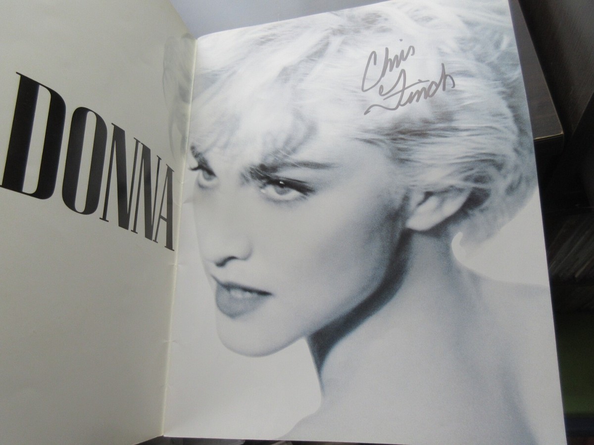 Madonna 1987 Japan Tour Book Signed by Chris Finch with Ticket