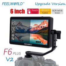 FEELWORLD F6 Plus V2 6" DSLR Camera Field Monitor 3D LUT 4K HDMI Touch Screen
