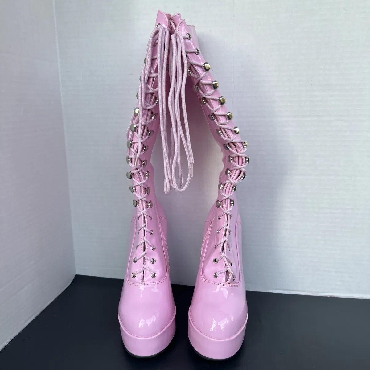 Eva Black Open Toe Lace Up Sock Bootie Dance Shoes – MYZIJI