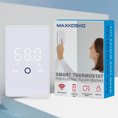 MAXKOSKO WiFi Smart Thermostat for Electric Floor Warming System