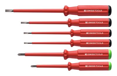 PB Swiss Tools Schraubendreher-Satz VDE 6-teilig Schlitz/PZ im Karton Classic