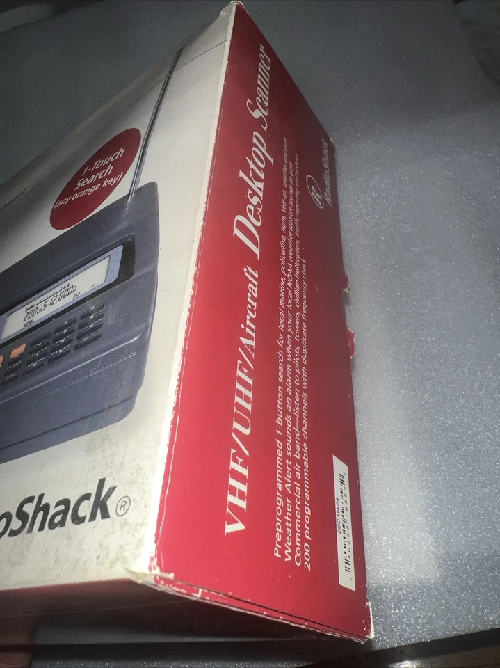 RadioShack PRO-2018 Escáner de Escritorio 200 Canales VHF UHF Aviones Policía Bomberos Nuevo Foto 4 de 4