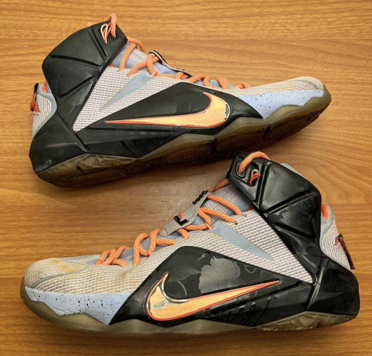 Nike Lebron 12 XII Easter Aluminum Sunset Size 11.5 Sneakers