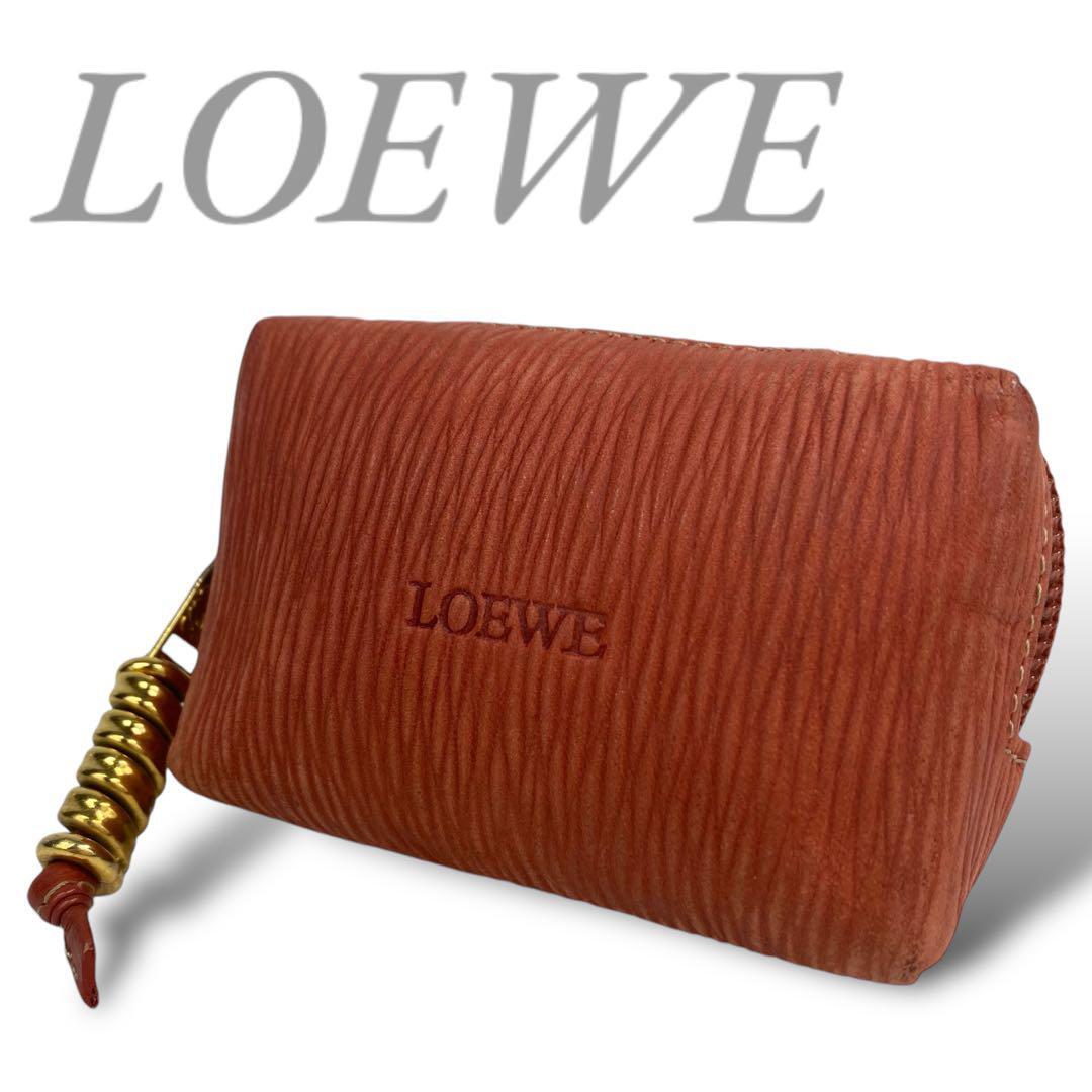 LOEWE Velazquez coin case mini pouch vintage red ladies from LOEWE Velazquez coin case mini pouch vintage red ladies from
