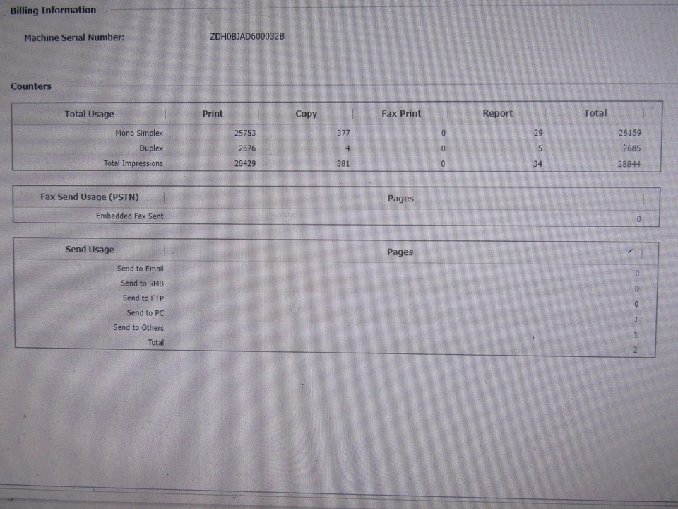 Samsung 3370 M3370FD Printer A4 Mono Low Count Under 29K High Toner 71% WARRANTY - Image 4 of 4