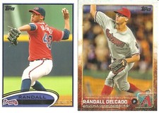 2 DIFFERENT CARD LOT OF RANDALL DELGADO 873