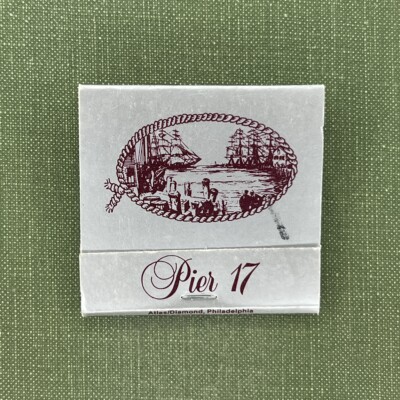 Pier 17 Restaurant Paramus New Jersey Rare Vintage Matchbook Matches Unstruck