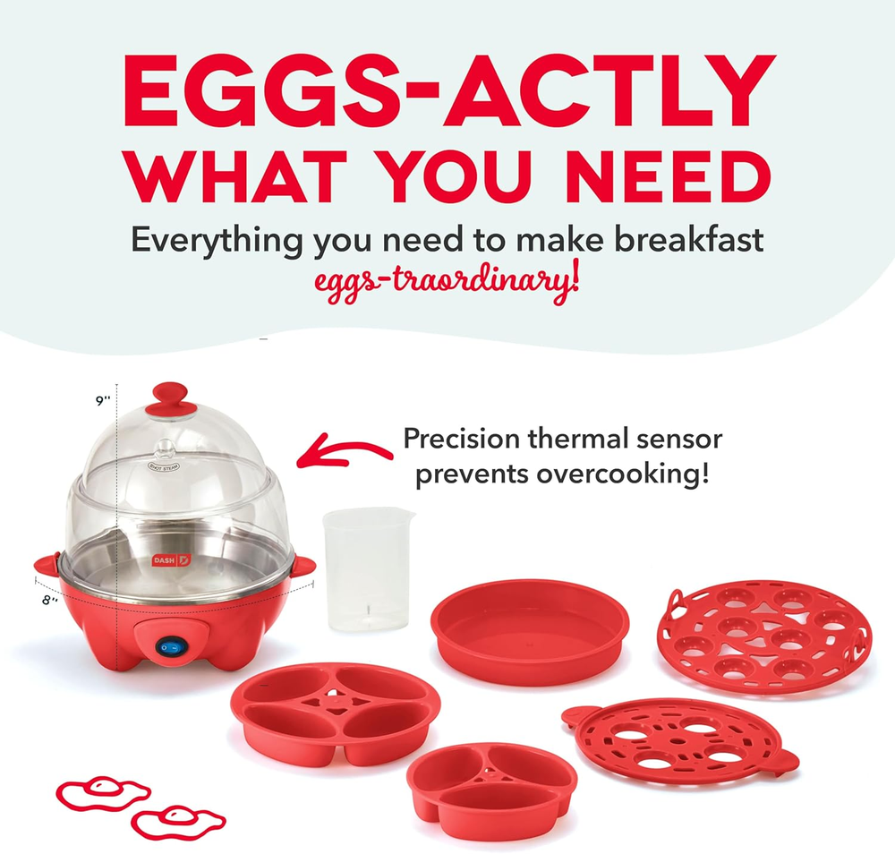 Deluxe Rapid Egg Cooker for Boiled Poached Scrambled Omelets Steaming Fast Deluxe Rapid Egg Cooker for Boiled Poached Scrambled Omelets Steaming Fast