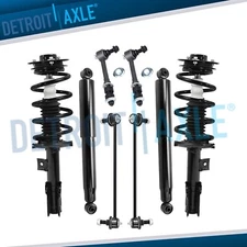 Front Struts Rear Shocks Sway Bars Suspension Kit for 2010 - 2017 GMC Terrain