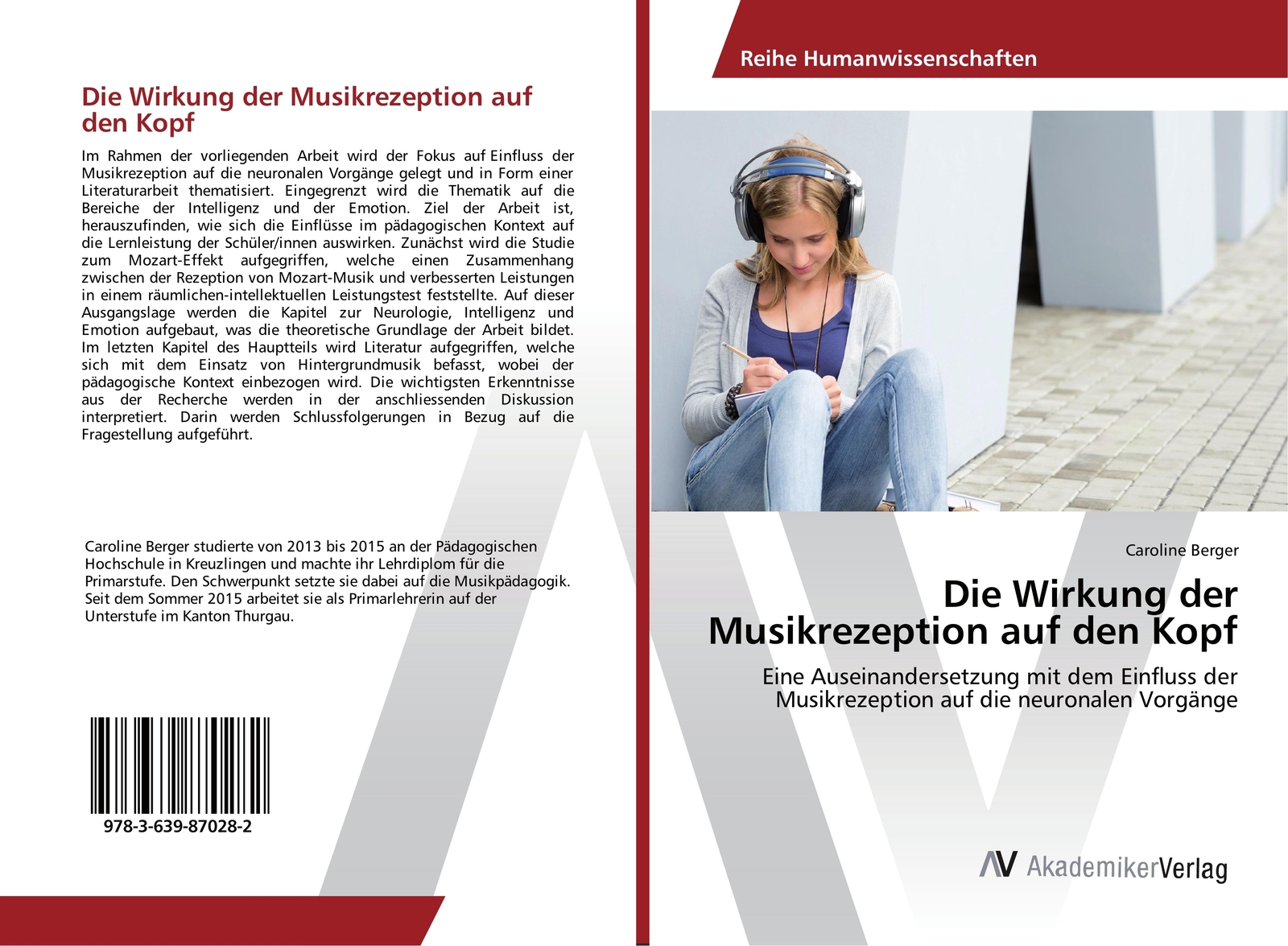 Thumbnail - Die Wirkung Der Musikrezeption Auf Den Kopf | Buch | 9783639870282