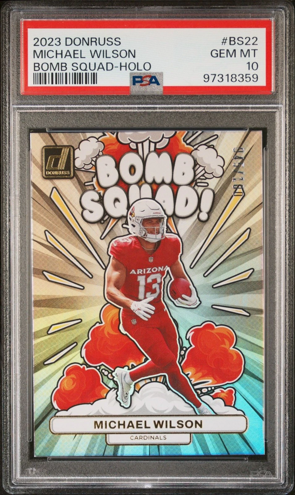 Michael Wilson Panini Donruss Bomb Squad #BS22 Holo