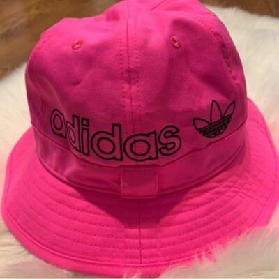 Adidas Bucket Hat All Over Print Hot Pink Barbie Unisex Bright Color