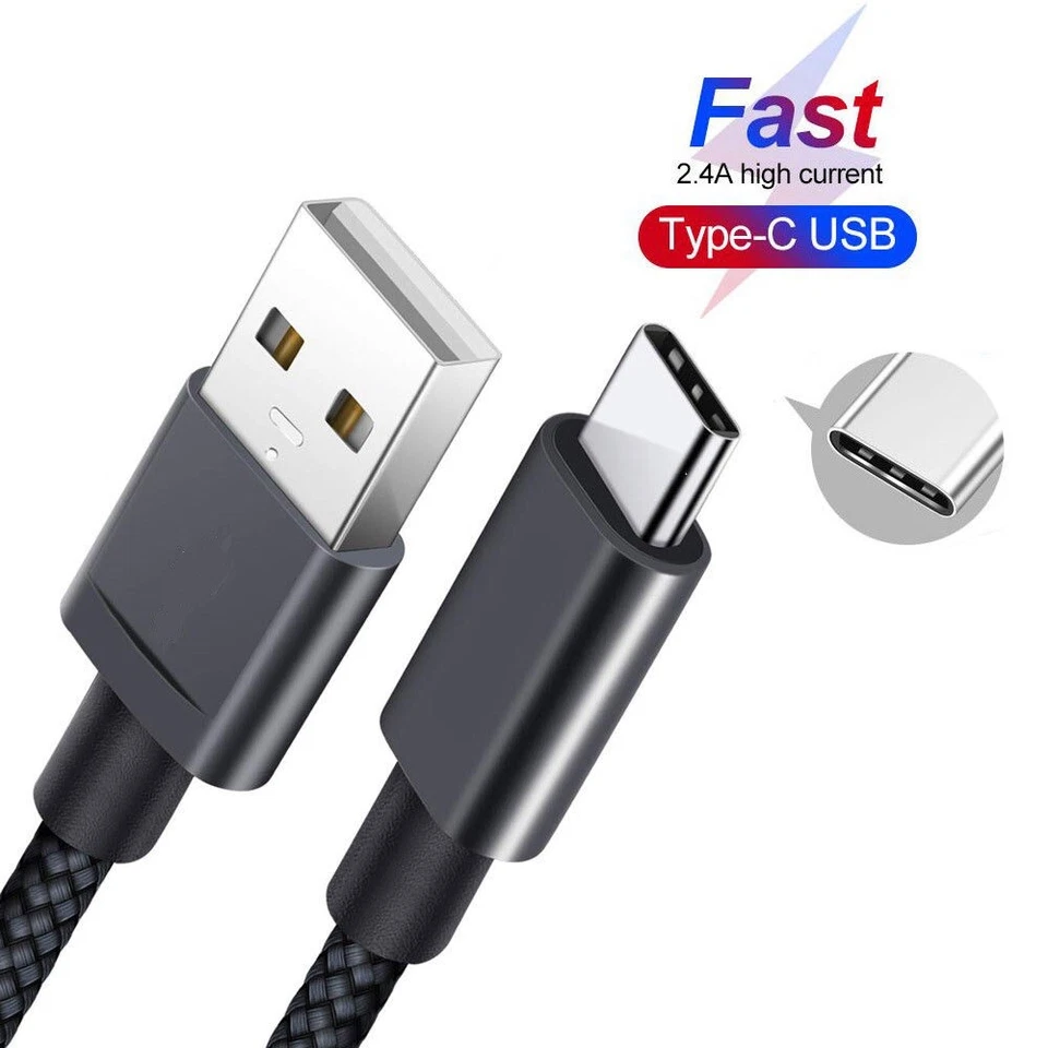 USB-C Lead For Samsung S8 S9 S10+ S20+ Type C Charging Fast Charger Phone Cable - Image 3 of 4