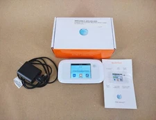 ZTE Velocity MF923 WiFi Mobile Hotspot - White used In Box with  charger AT&T