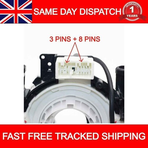 STEERING WHEEL SQUIB SPIRAL CABLE CLOCK SPRING FITS NISSAN NAVARA D40 25567EB60A - Picture 4 of 7