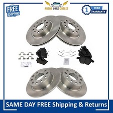 Nuevo kit de pastillas de freno y rotores de disco de cerámica Posi premium delanteros y traseros para VW de 12-18