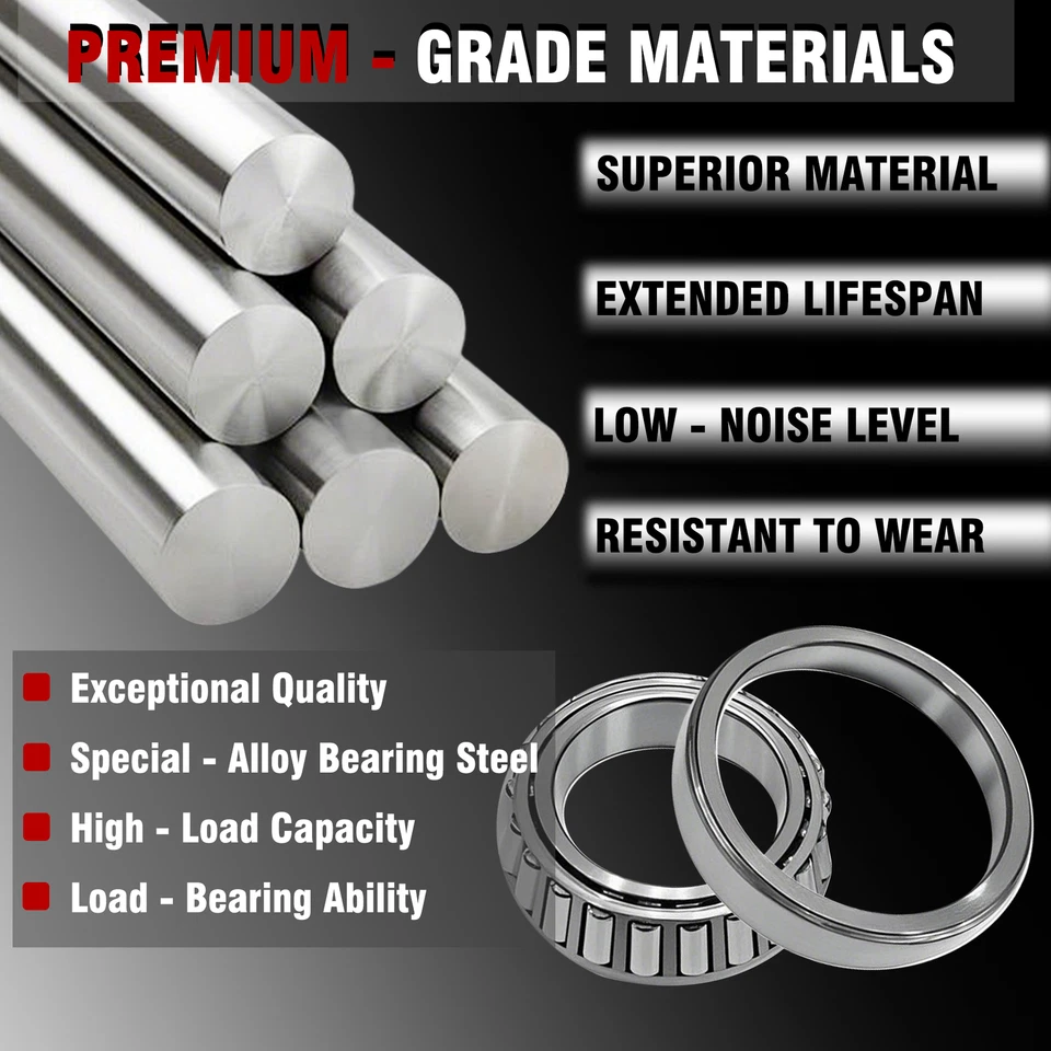 For 1995-2011 Ford Ranger RWD 6Pcs Front Wheel Bearing & Race &Seal Kit Assembly - Изображение 4 из 4