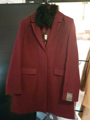 primark red fur coat