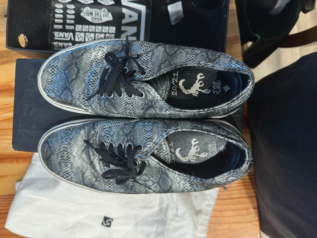 mens snakeskin vans