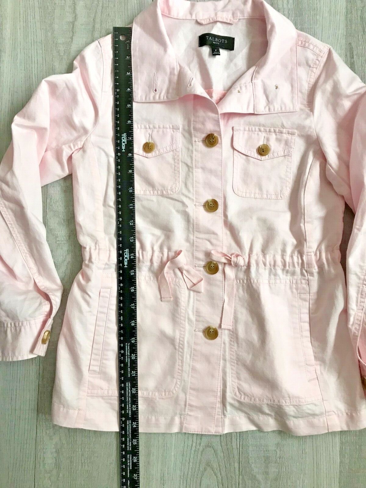 Talbots Womens P Jacket Button Up Lightweight Lon… - image 6