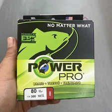 Power Pro Braid Fishing Line 80lb Test 300 Yds Red 100% Spectra Made in USA