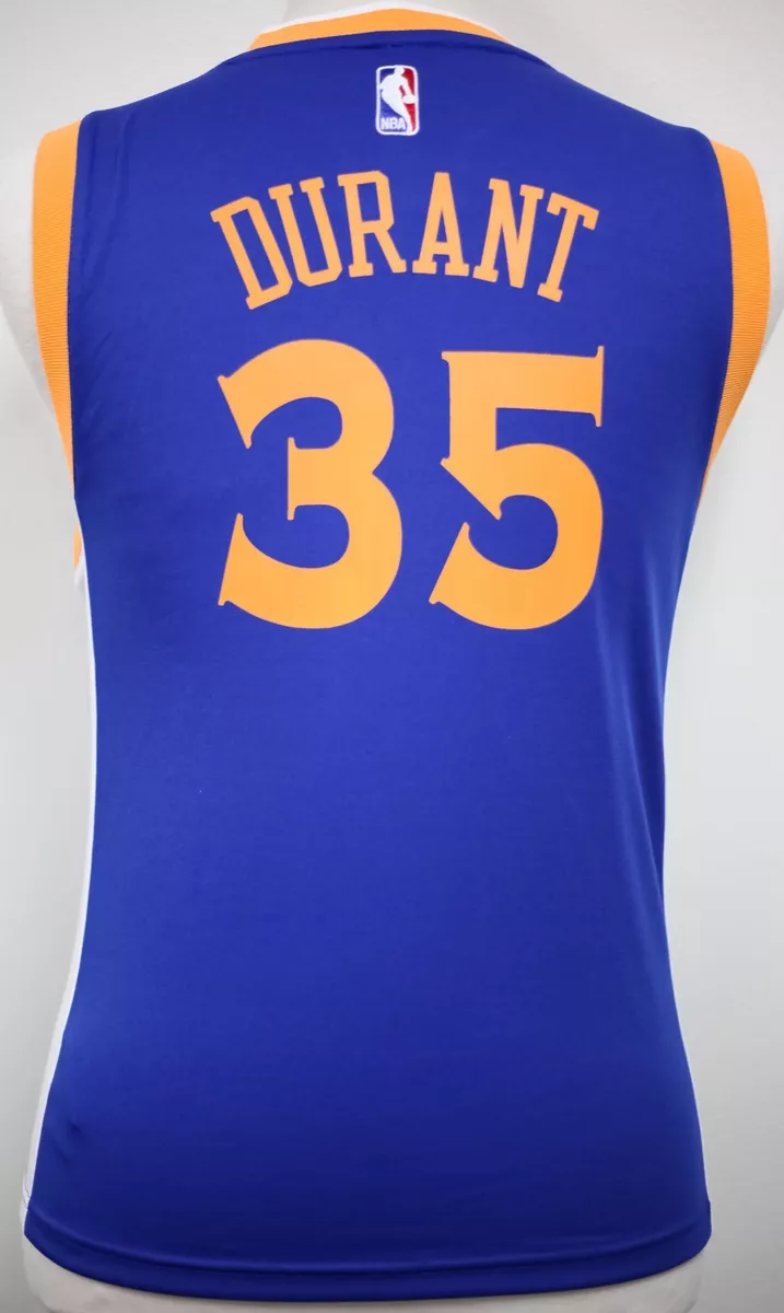 Men GSW 35 Kevin Durant Jersey Blue Golden State Warriors Jersey Fans