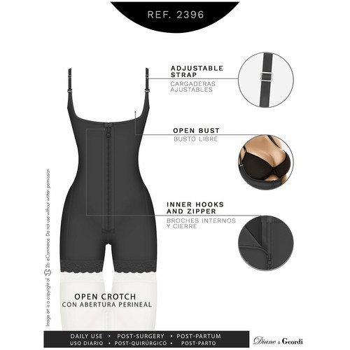 FETTABSAUGUNG BODYSHAPER POSTOPERATIVER MIEDER FAJA COLOMBIANA DAMEN POWERNET DIANE - Bild 6 von 12