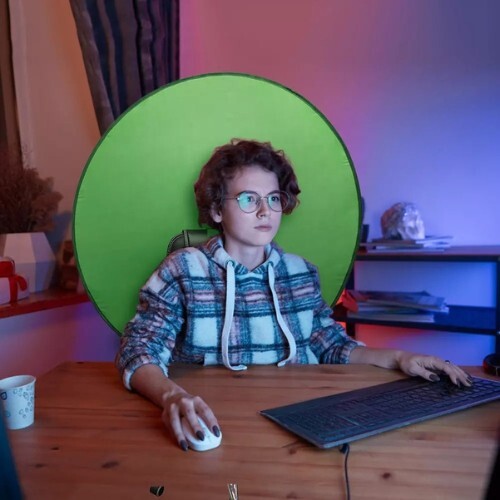 GreenScreen tragbarer Hintergrund Chromakey Hintergrund PortScreen Größe: klein 30 Zoll - Bild 1 von 15