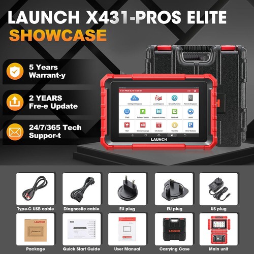 2025 LAUNCH X431 Pro Elite V+ PRO5 Bidirectional Car Diagnostic Scanner Coding - Picture 11 of 18